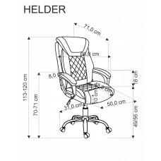 Biroja krēsls HELDER 2 melns